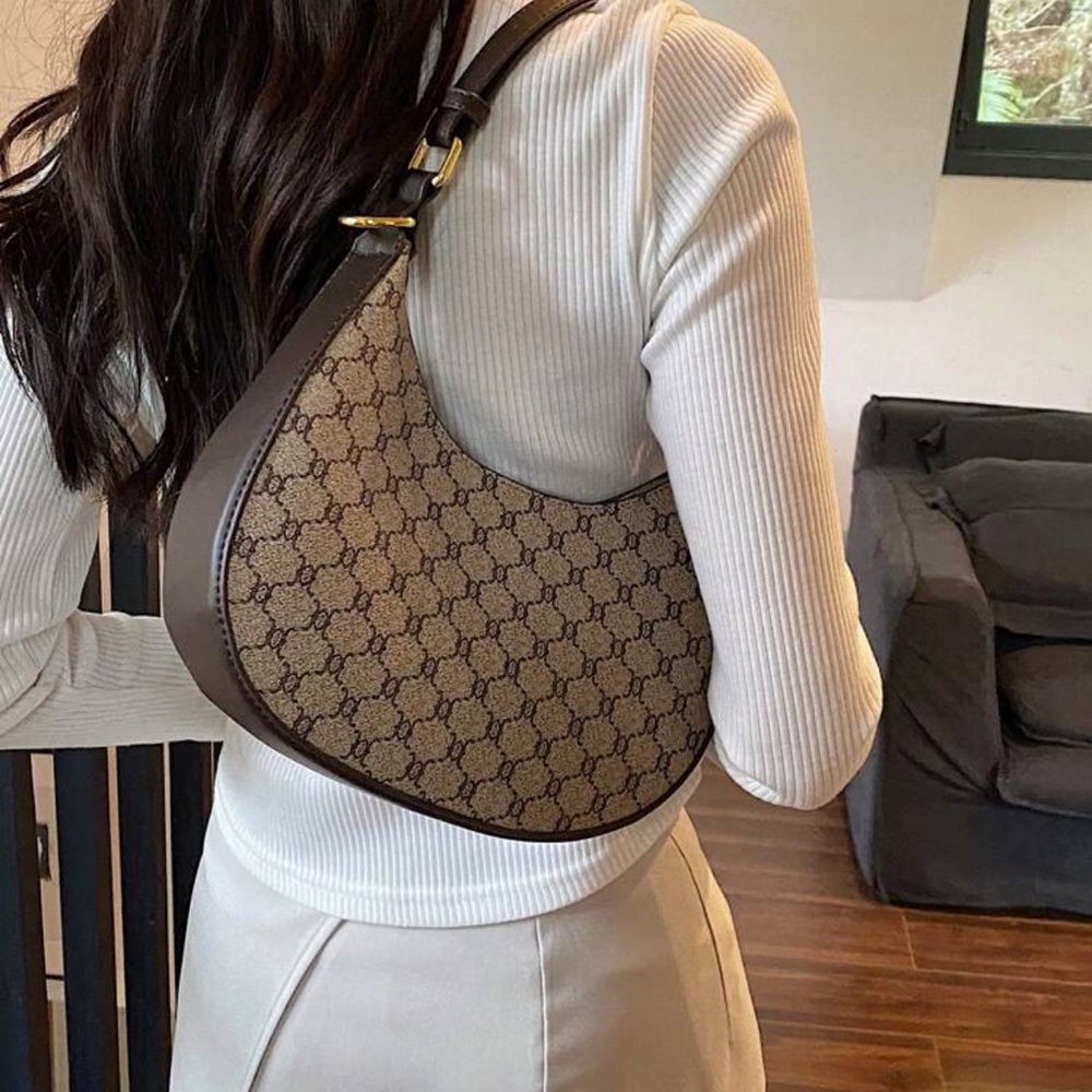 Vintage Pattern Shoulder Handbag For Women